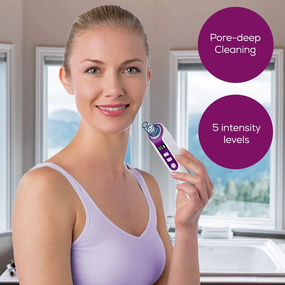 پاک کننده عمیق منافذ پوست Beurer FC41 | دستگاه مکش منافذ با 5 سطح شدت و 3 سری مختلف برای پاکسازی عمیق منافذ، مناسب برای انواع پوست | ابزار برتر پاکسازی صورت پاک کننده عمیق منافذ پوست Beurer FC41 | دستگاه مکش منافذ با 5 سطح شدت و 3 سری مختلف برای پاکسازی عمیق منافذ، مناسب برای انواع پوست | ابزار برتر پاکسازی صورت