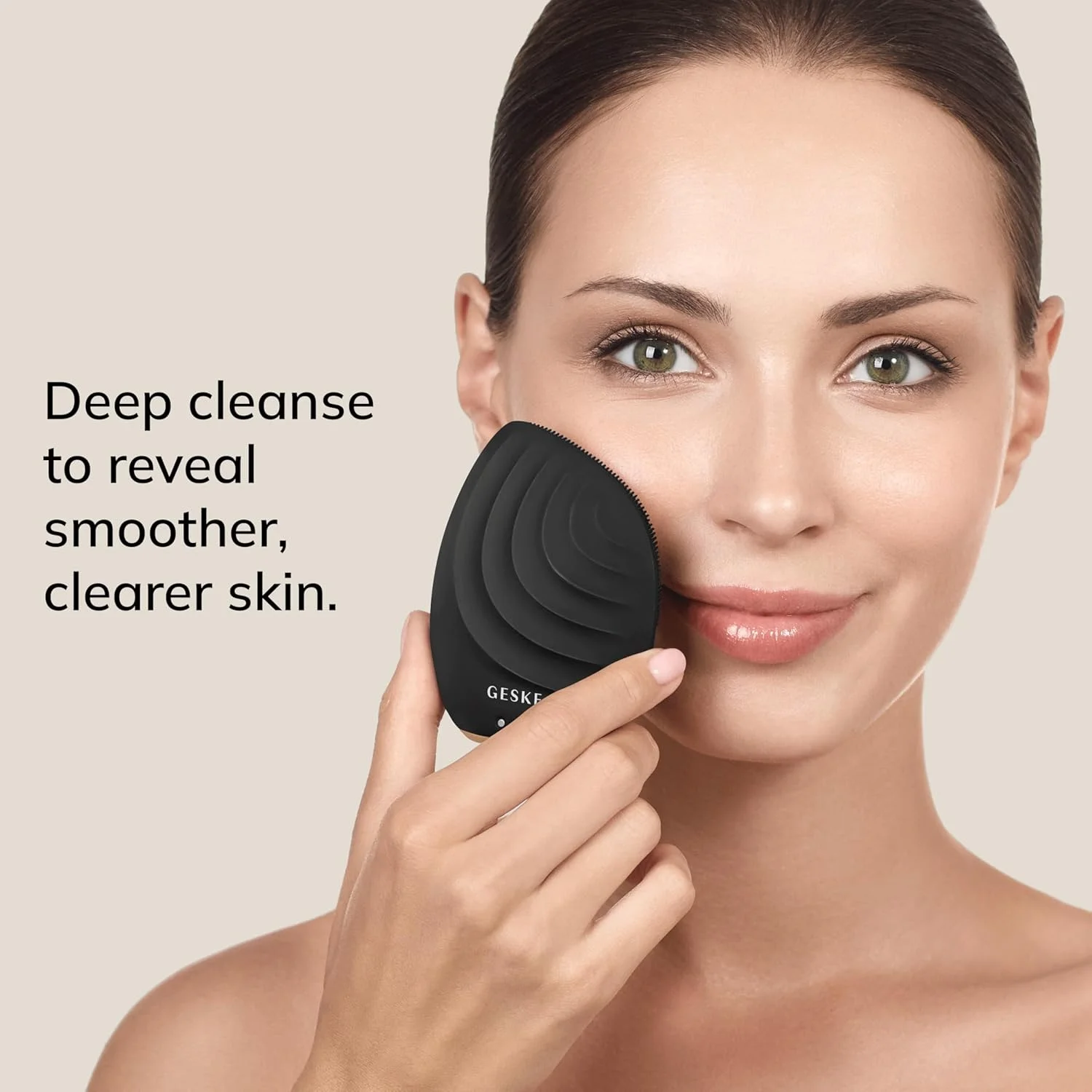 برس پاک کننده صورت 5 در 1 GESKE | برس پاک کننده صورت برقی | برس سیلیکونی نرم | پاک کننده حرفه ای صورت | دستگاه پاک کننده صورت | ماساژور صورت