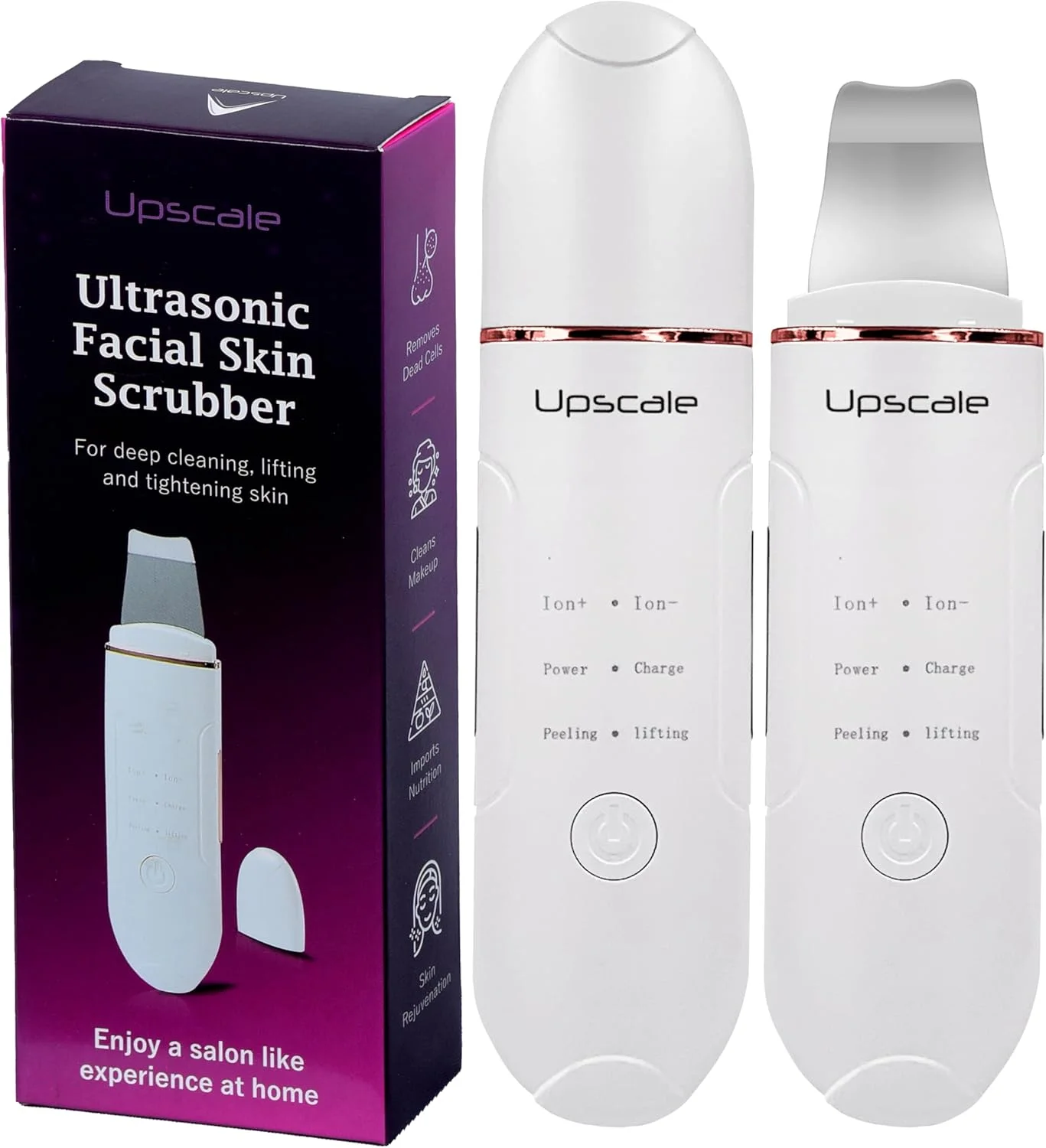 اسکرابر التراسونیک صورت با کیفیت عالی برای پاکسازی عمیق پوست، درمان لیفتینگ صورت، سفید اسکرابر التراسونیک صورت با کیفیت عالی برای پاکسازی عمیق پوست، درمان لیفتینگ صورت، سفید