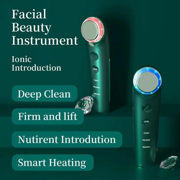 دستگاه زیبایی صورت همه کاره - پاکسازی عمیق، سفت کردن پوست، مراقبت از چشم، پوست جوان