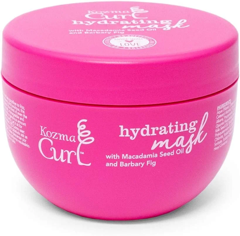 ماسک آبرسان مو فرفری کوزما، 300 میلی لیتر، بدون سیلیکون، درمان موهای فر، ماسک برای موهای فر، مناسب برای انواع موهای فر، محصولات موهای فر