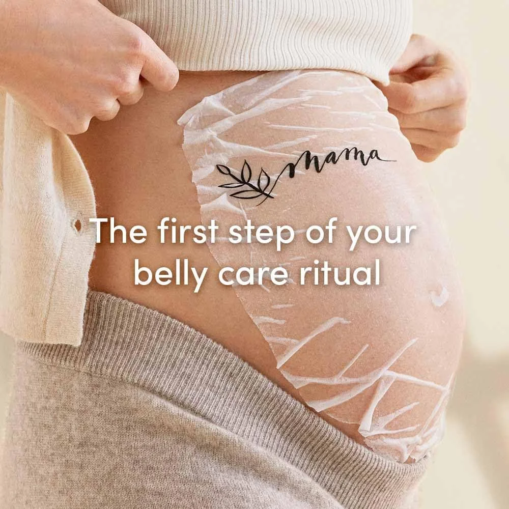 ماسک تسکین دهنده شکم Evereden - 4 عدد ماسک شکم برای زنان باردار سه ماهه دوم و سوم - ماسک های مراقبت از پوست بارداری آبرسان، مغذی و تسکین دهنده - محصولات بارداری و زایمان پاک و وگان