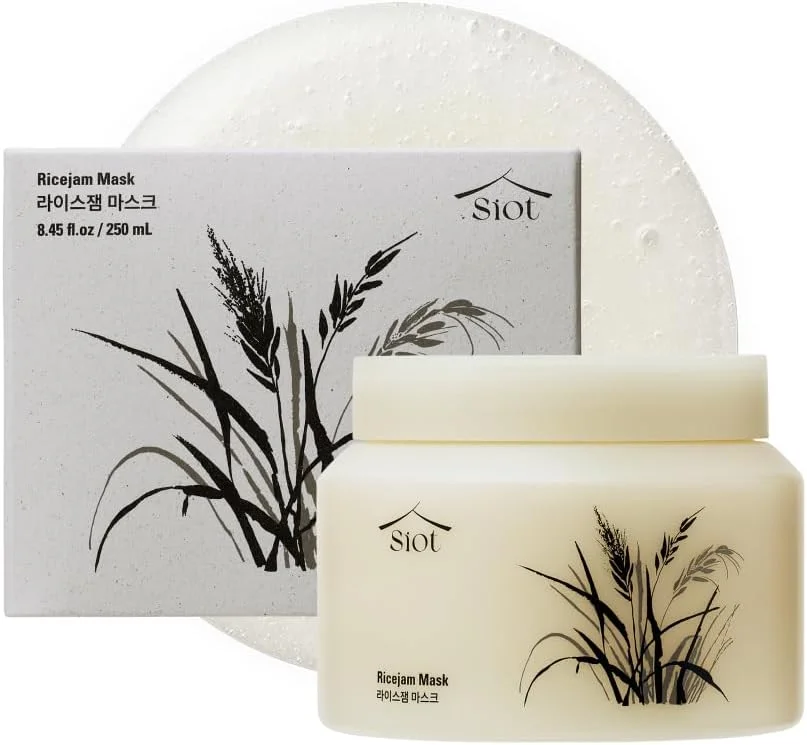 ماسک برنج SIOT، 350 گرم – ماسک صورت و بدن برنج ایچئون کره ای برای پاکسازی عمیق، آبرسانی و پوست درخشان – مراقبت از پوست مرطوب کننده و تصفیه کننده طبیعی، درمان پوست صاف و نرم
