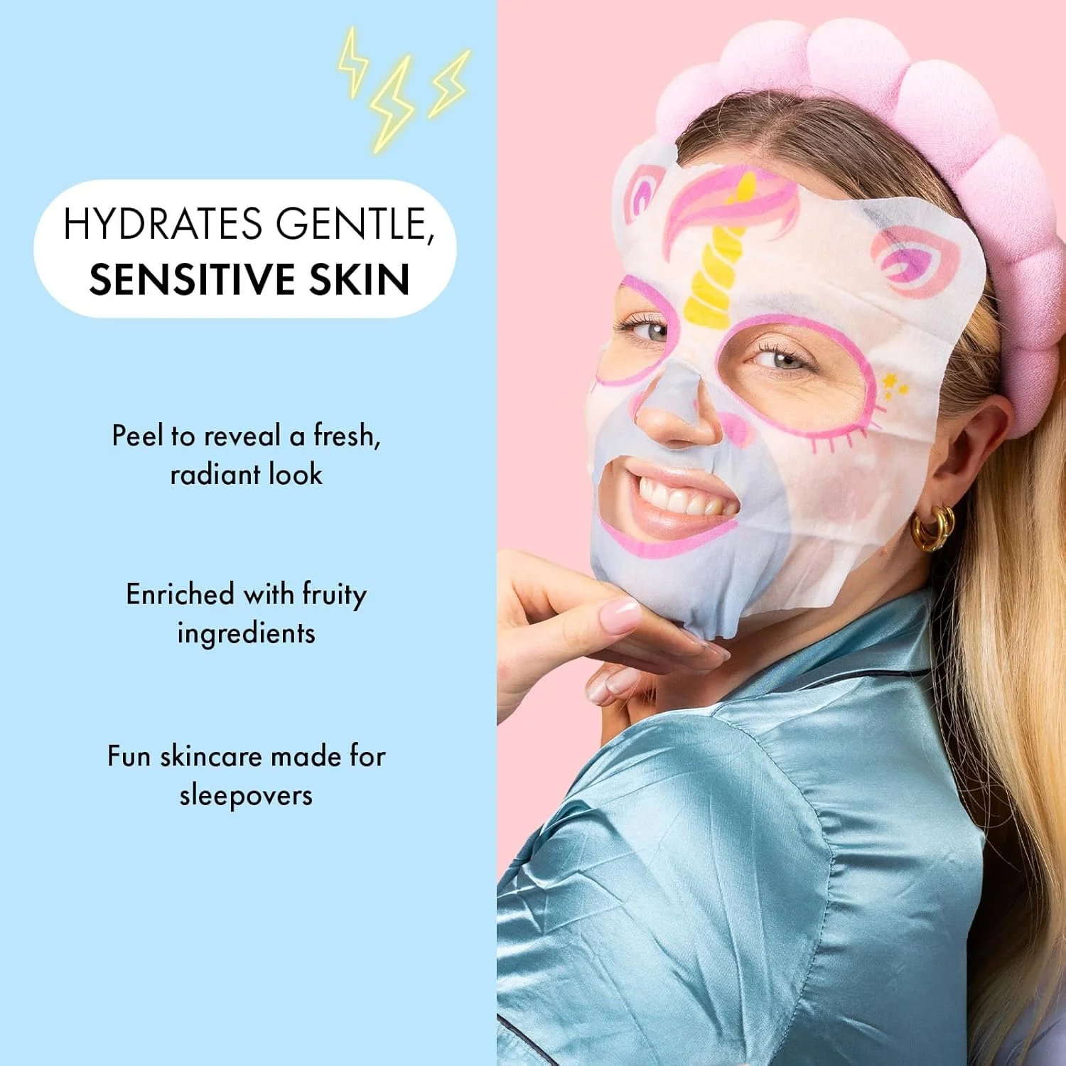 ماسک ورقه‌ای صورت 7th Heaven Unicorn با میوه یوزو و توت دوبیا برای تسکین و تغذیه پوست