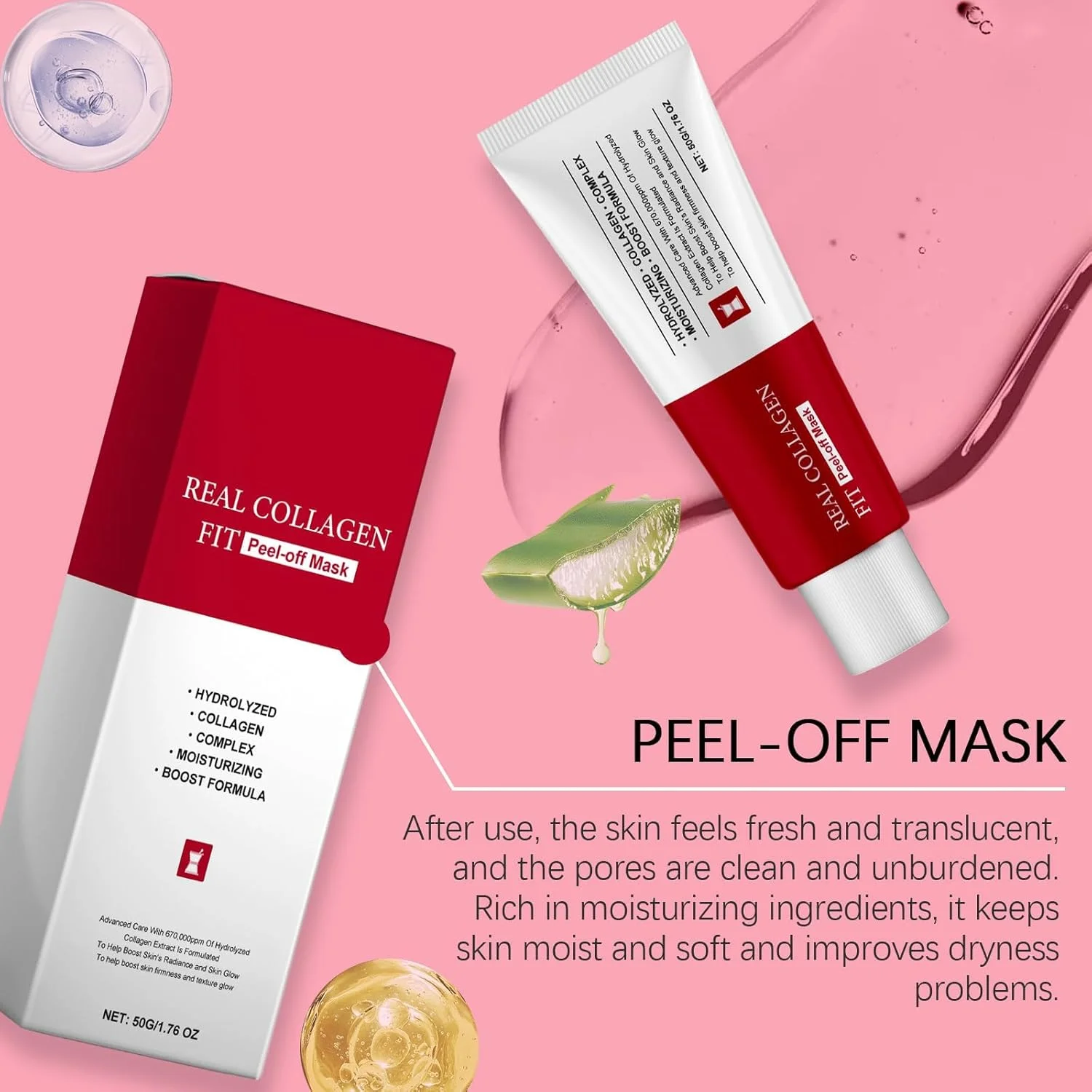 ماسک کلاژن فیت، 2 عدد ماسک شب، کلاژن هیدرولیز شده، ماسک آبرسان، آبرسانی پوست، کاهش چین و چروک و بازیابی خاصیت ارتجاعی و درخشندگی