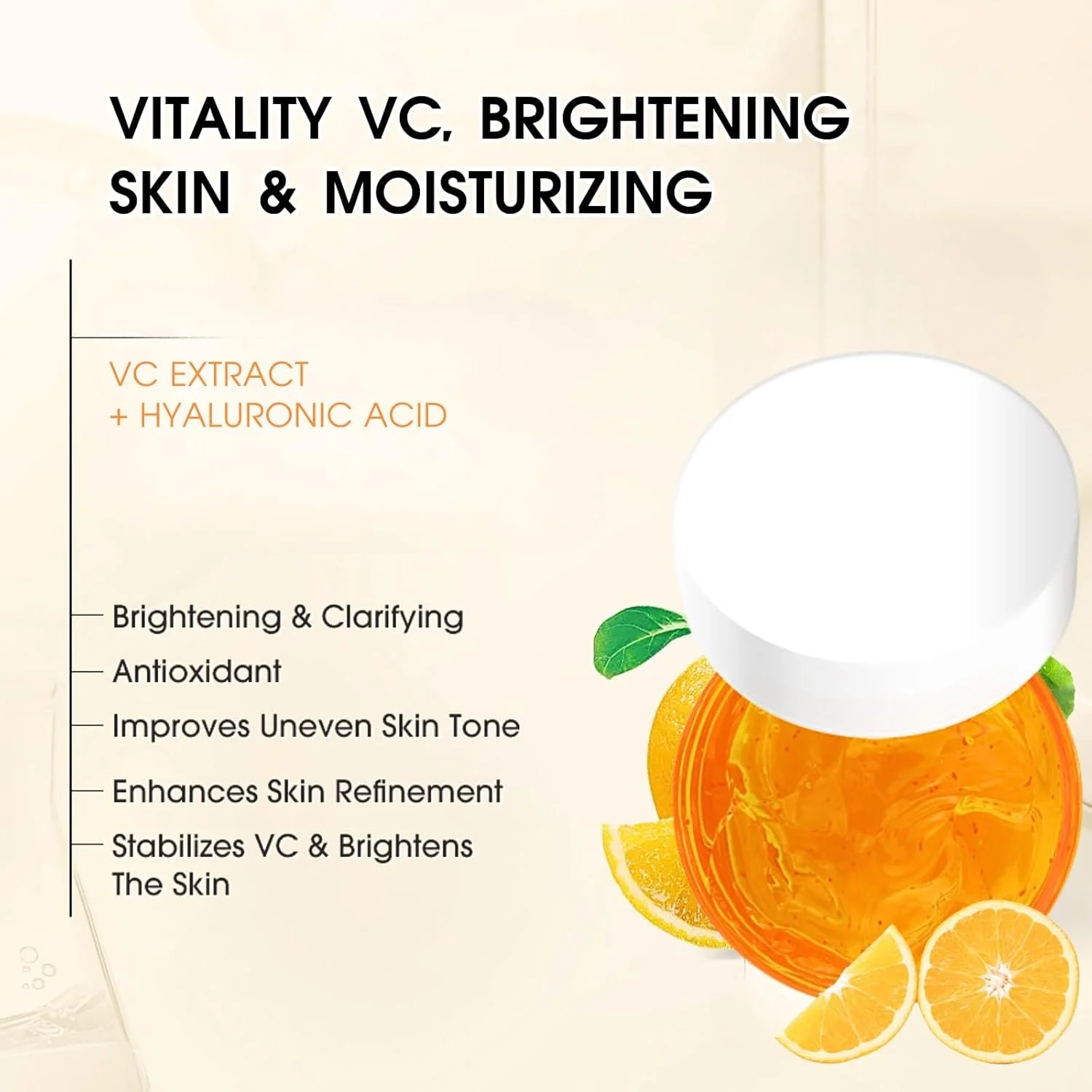 ماسک خواب صورت ویتامین C با اسید هیالورونیک، ماسک خواب ژلی مرطوب کننده برای آبرسانی و روشن کردن پوست، پوست را در طول شب صاف می کند تا درخشش صبحگاهی لطیف، درخشان و شاداب داشته باشید