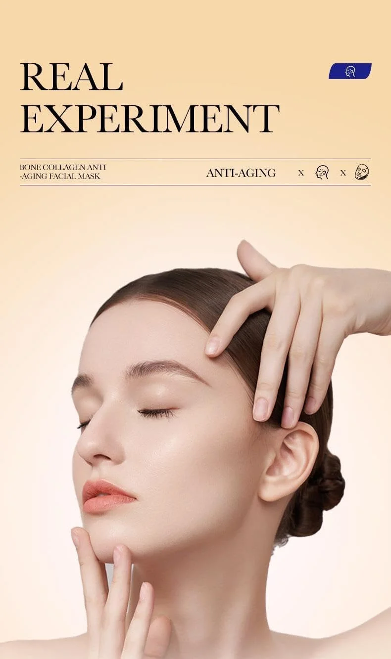 FUIN بسته 10 عددی ماسک ورقه ای کلاژن کره ای - ماسک صورت ضروری کلاژن، ماسک های آبرسان صورت، ماسک های ورقه ای صورت ضد پیری سفت کننده و لیفت کننده فوری، مراقبت از پوست ماسک های مرطوب کننده صورت برای انواع پوست