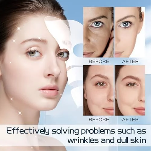 ماسک کلاژن درخشان کننده پوست Skaind، ماسک بایو کلاژن، ماسک هیدروژل آبرسان شبانه، ماسک هیدروژل سفت کننده و آبرسان عمقی پوست کره ای، ماسک عمقی بایو کلاژن (8 عددی)