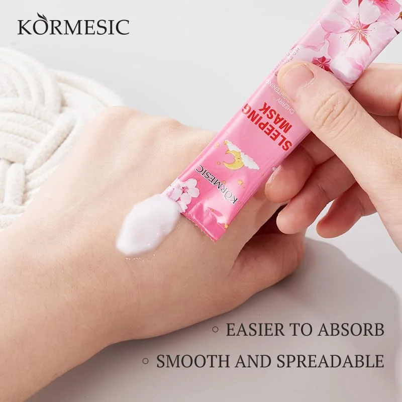 ماسک خواب شبانه شکوفه گیلاس ساکورا، آبرسان و روشن کننده، 20 عدد