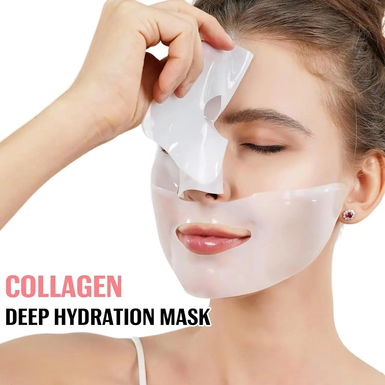 ماسک عمیق بایو کلاژن ویبلِفت، ماسک صورت بایو کلاژن، ست شبانه، ضد پیری، ماسک آبرسان، ماسک صورت مرطوب کننده، سفت کننده پوست، بسته 1 عددی (4 ورقه)