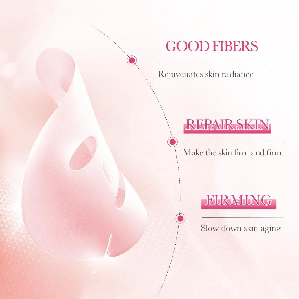 ماسک ورقه‌ای موسین حلزون، درمان صورت، بسته 10 عددی، ترمیم کننده و آبرسان