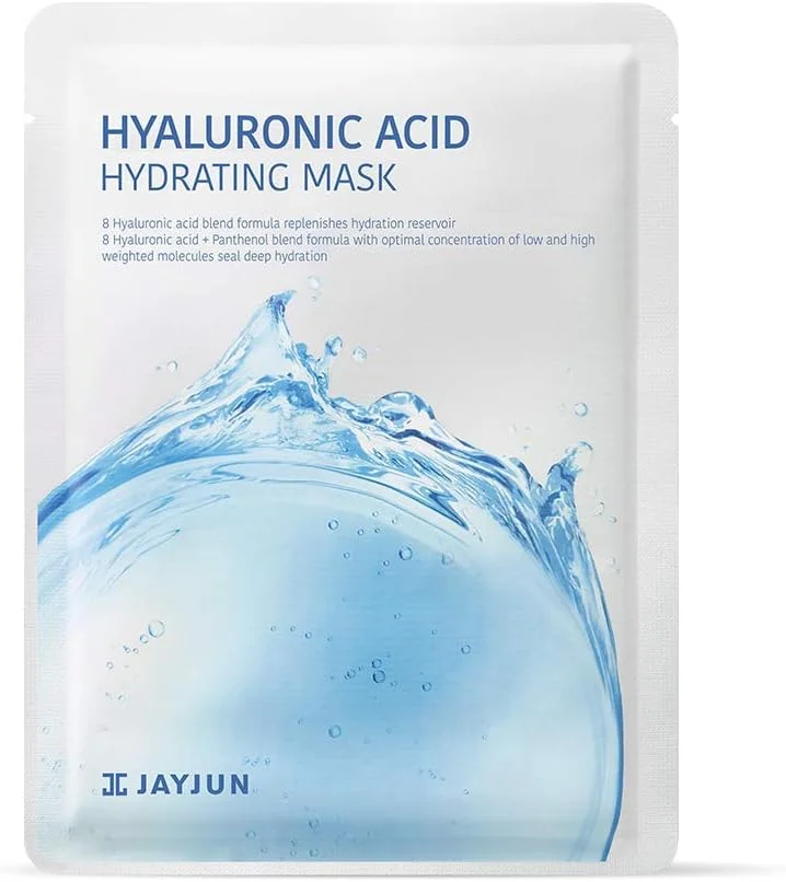 ماسک آبرسان هیالورونیک اسید JAYJUN (10 عدد) - فناوری آبرسانی 8 لایه برای آبرسانی و احیای عمیق