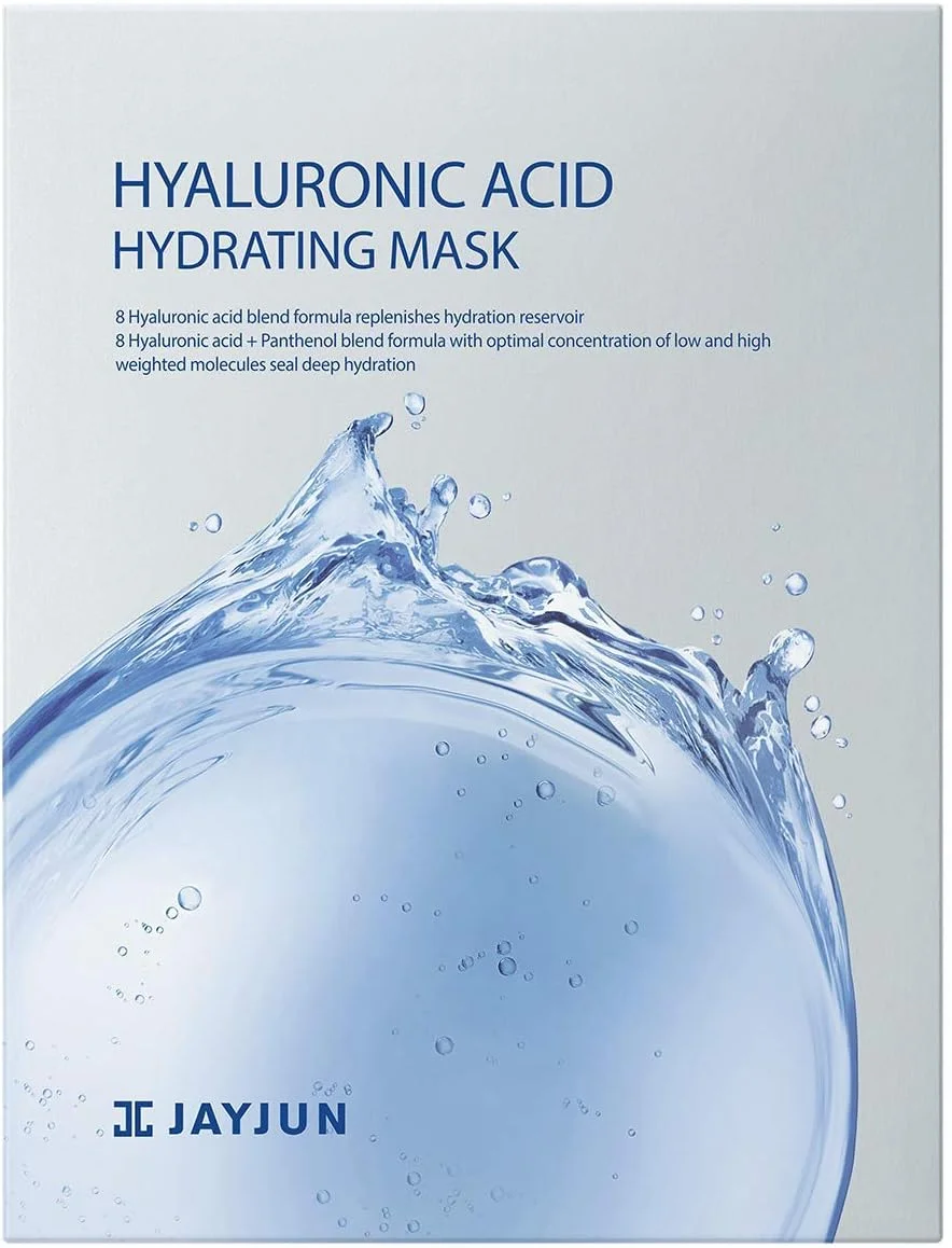ماسک آبرسان هیالورونیک اسید JAYJUN (10 عدد) - فناوری آبرسانی 8 لایه برای آبرسانی و احیای عمیق