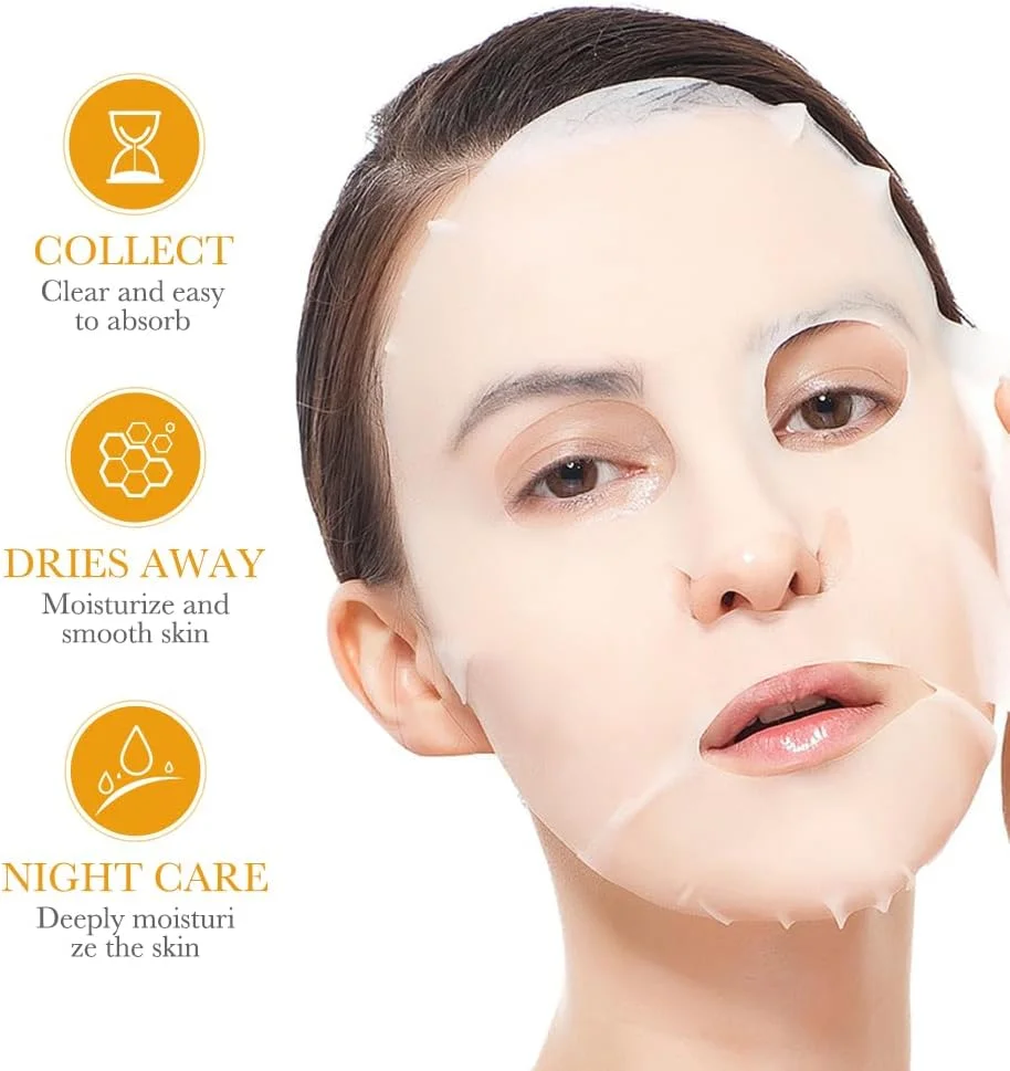 مجموعه ماسک ورقه ای صورت عسل با ویتامین E آبرسان و مغذی، بسته 10 عددی