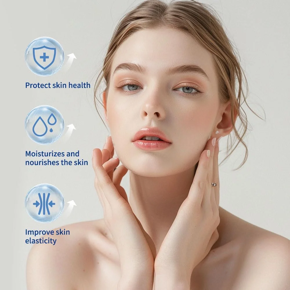 ماسک صورت کلاژن لایه بردار، ماسک صورت هیدرولیز شده، مرطوب کننده و احیا کننده، ماسک صورت مراقبت روزانه پوست برای پوست های کم آب، کدر و خسته - 60 گرم