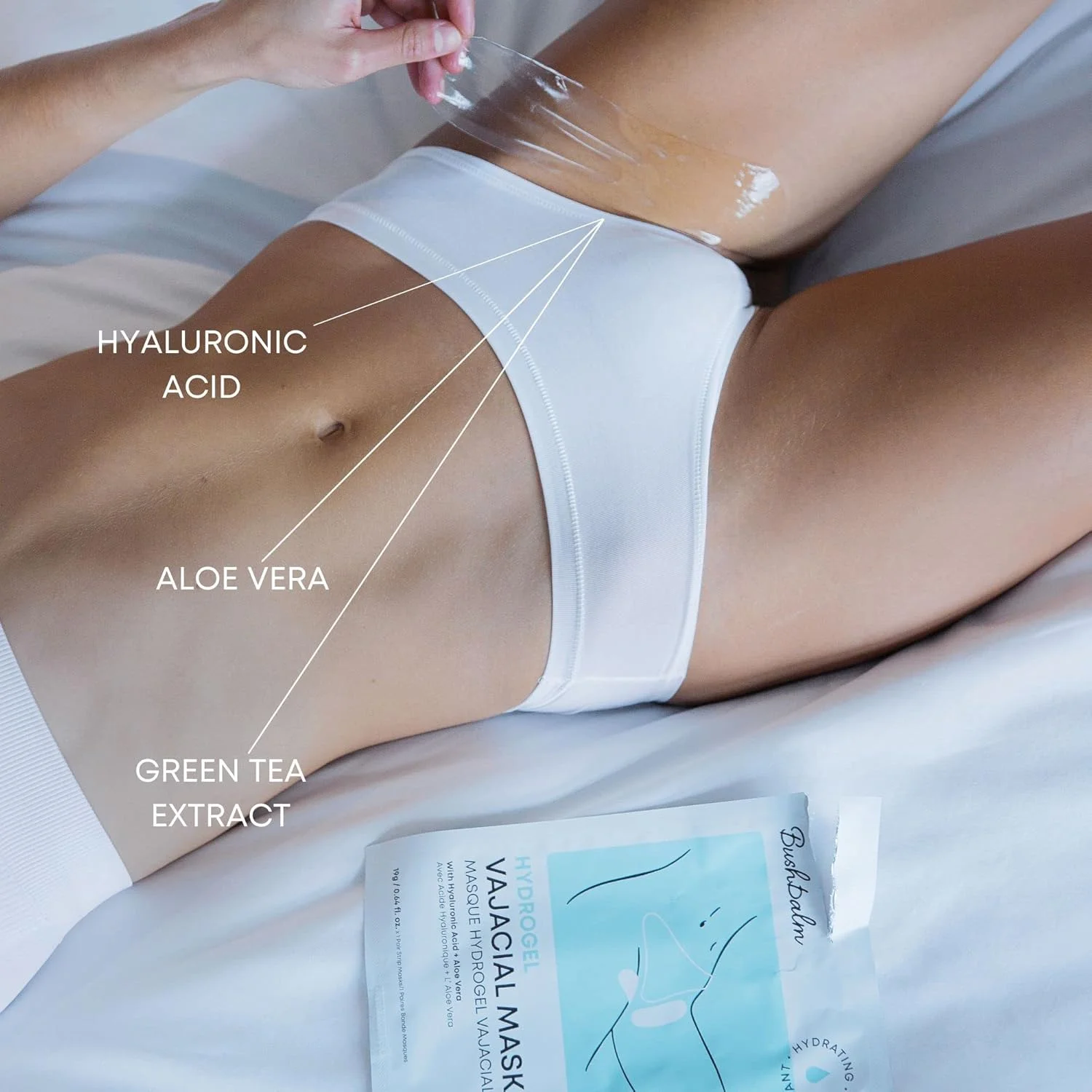 ماسک هیدروژل صورت بوشبالم - ماسک آبرسان با اسید هیالورونیک و آلوئه ورا برای خنک کردن و تسکین پوست بعد از اصلاح مو، 1 ست کامل ماسک