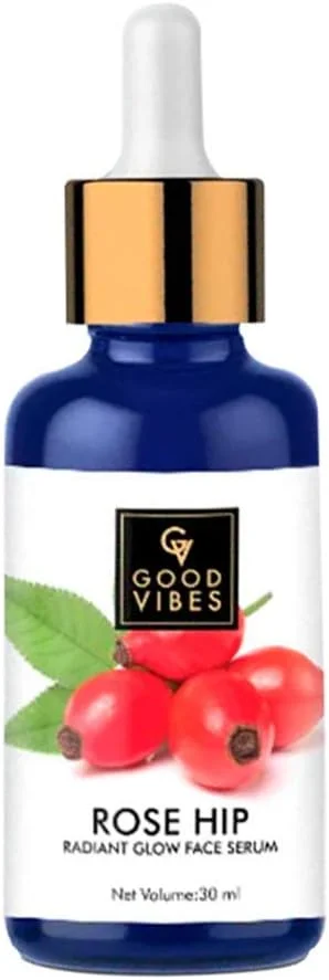 سرم صورت رز هیپ برای درخشش و شادابی پوست - حاوی ویتامین A و اسیدهای چرب ضروری، کمک به تاخیر علائم پیری، کاهش لکه‌های تیره و مرطوب کننده پوست - بافت سبک، غیر چسبنده و طراوت بخش، 30 میلی لیتر