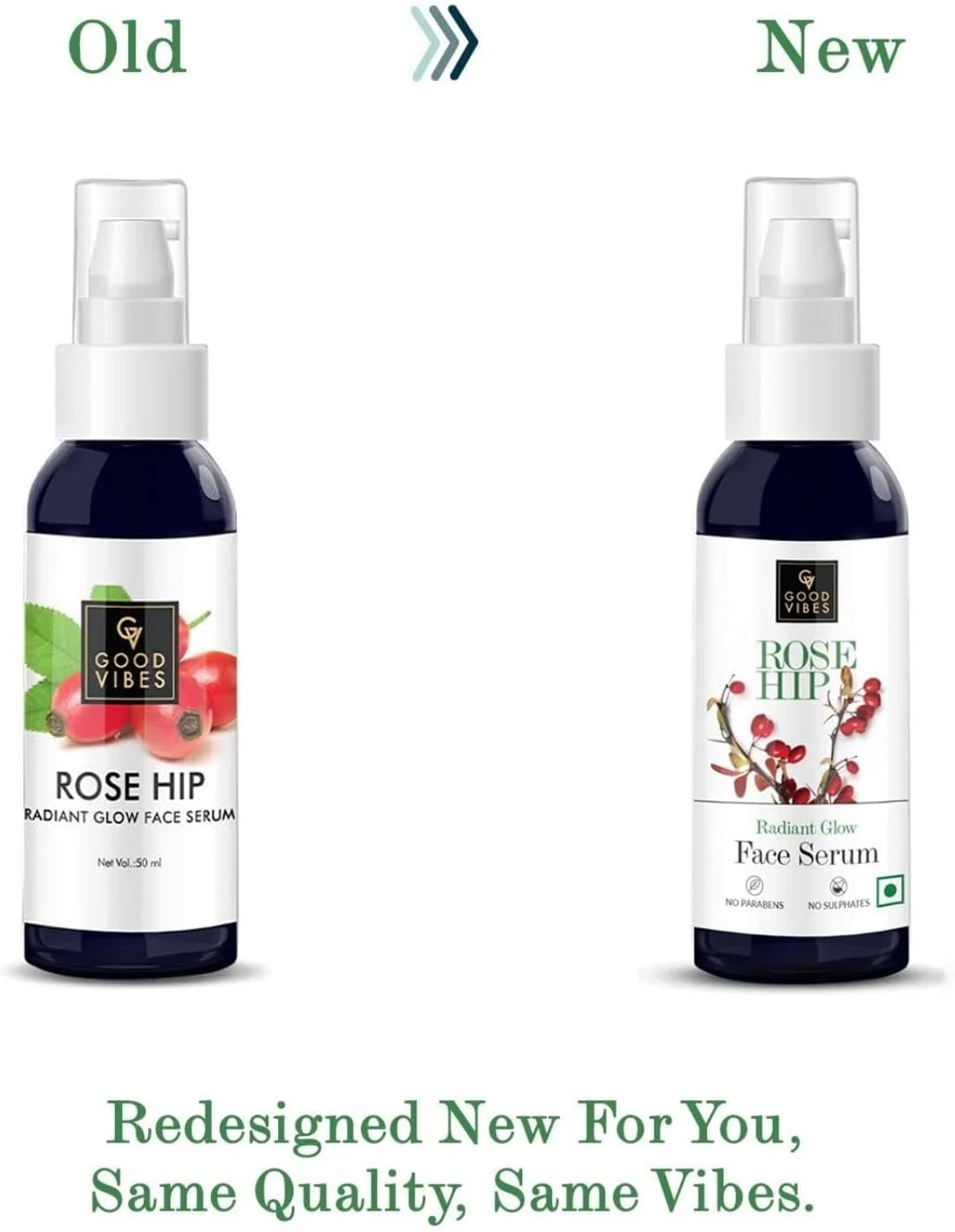 سرم صورت گل رز Good Vibes با ویتامین E | سرم آبرسان برای کاهش تیرگی دور چشم و لک ها | ایده آل برای پوست خشک و کم آب | 50 میلی لیتر