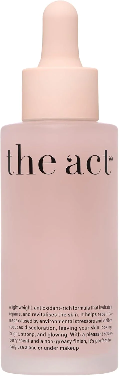 سرم صورت درخشان کننده و آماده ساز The Act، 50 گرم – آبرسان، روشن کننده و صاف کننده پوست برای پایه ای درخشان