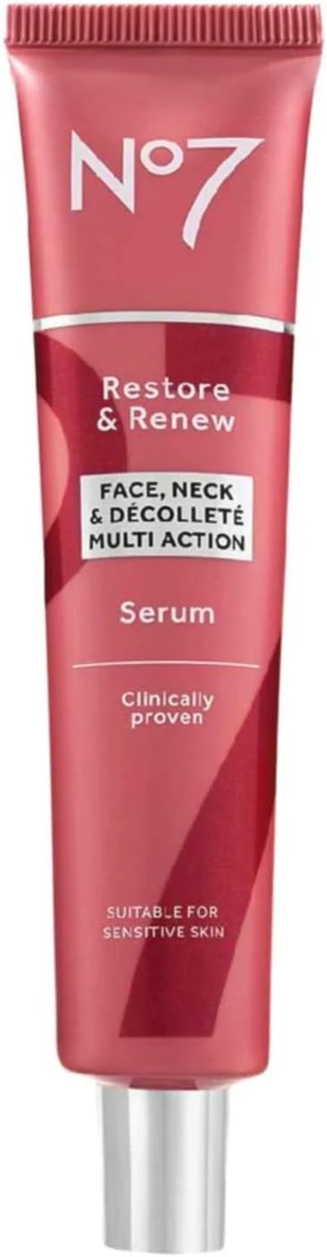 سرم چند منظوره صورت، گردن و دکلته نو7 مدل Restore & Renew حجم 75 میلی لیتر