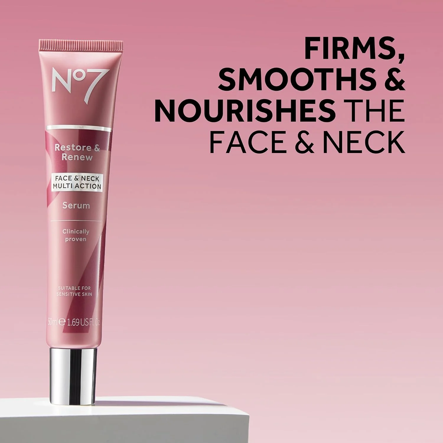 سرم چند منظوره صورت، گردن و دکلته نو7 مدل Restore & Renew حجم 75 میلی لیتر