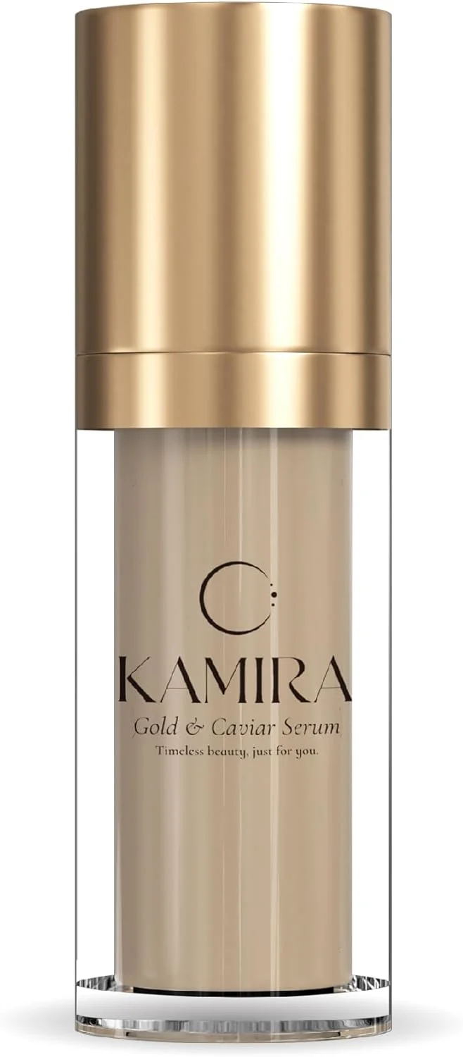سرم ضد پیری طلا 24 عیار و خاویار کاميرا، حاوی اسید هیالورونیک و ویتامین C، فاقد چربی، کاهش دهنده چین و چروک و خطوط ریز، کوچک کننده منافذ، آبرسان و سفت کننده برای انواع پوست، 30 میلی لیتر