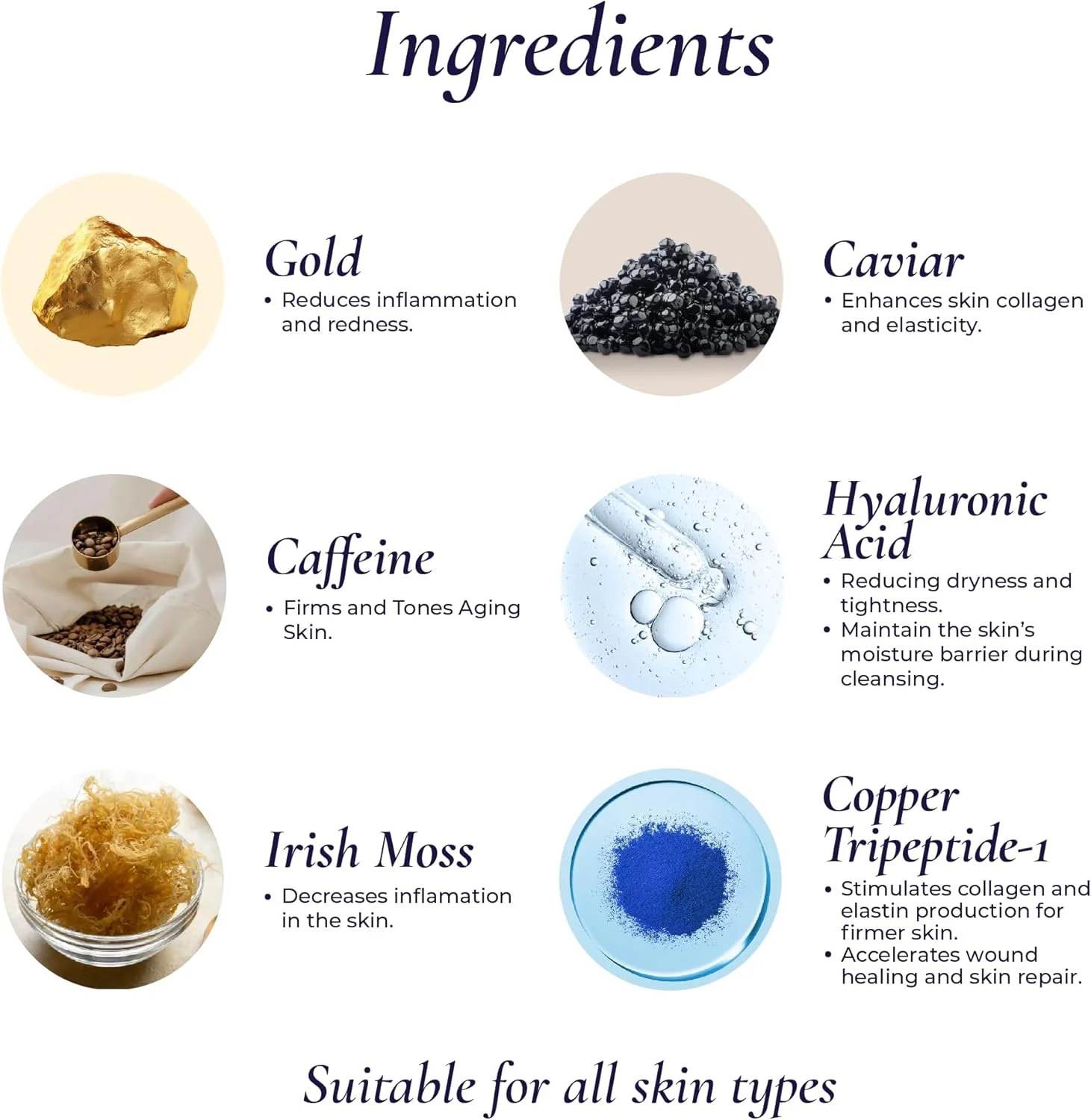 سرم ضد پیری طلا 24 عیار و خاویار کاميرا، حاوی اسید هیالورونیک و ویتامین C، فاقد چربی، کاهش دهنده چین و چروک و خطوط ریز، کوچک کننده منافذ، آبرسان و سفت کننده برای انواع پوست، 30 میلی لیتر