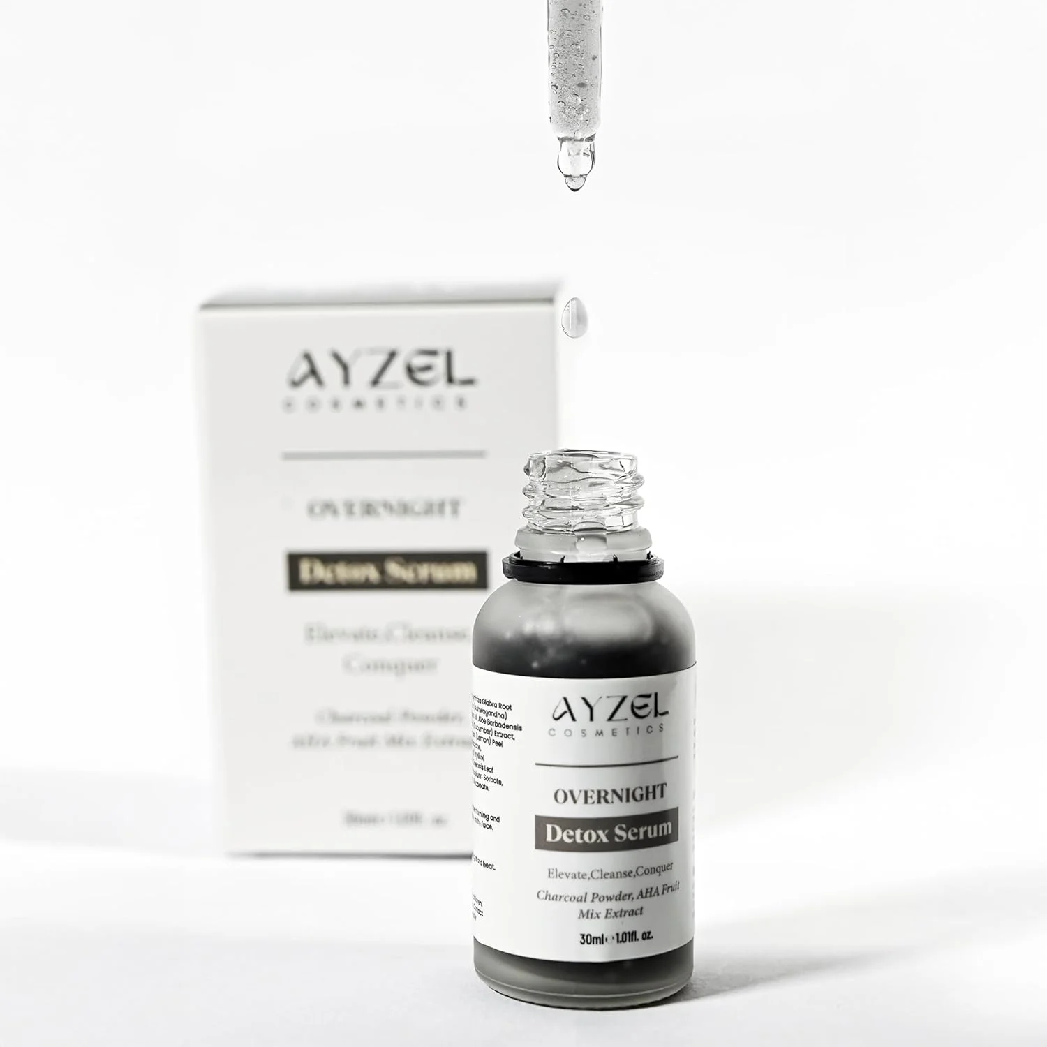 سرم تصفیه کننده نیاسینامید سم زدا، سرم صورت تصفیه کننده سم زدای شبانه | فرمول آبرسان و روشن کننده | مراقبت روزانه پوست برای پوست درخشان و سالم 30 میلی لیتر