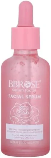 سرم صورت حاوی اسید سالیسیلیک و گل رز BBROSE، فرمول کوچک کننده منافذ و کنترل چربی، سرم آبرسان و صاف کننده صورت برای ظاهری بی نقص، 50 میلی لیتر