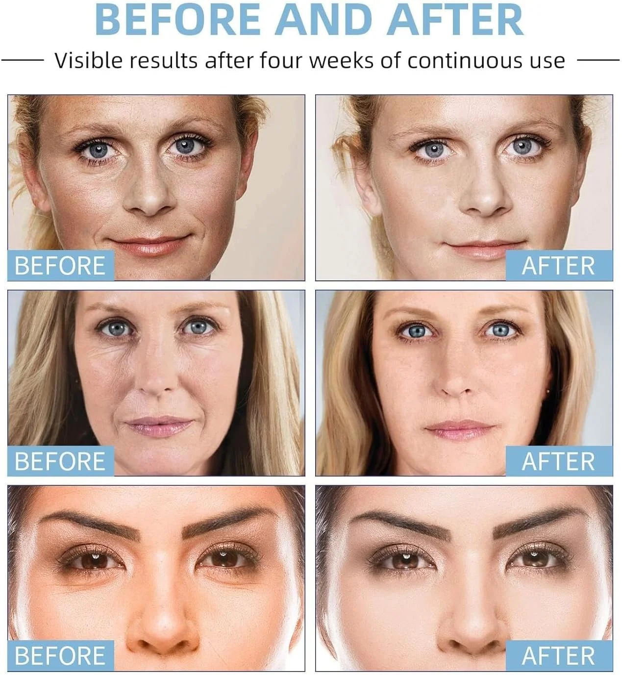 سرم کلاژن ضد پیری، سرم صورت اسید هیالورونیک و ویتامین C، کاهش دهنده چین و چروک و خطوط ریز، تقویت کننده کلاژن، فرمول آبرسان و حجیم کننده پوست