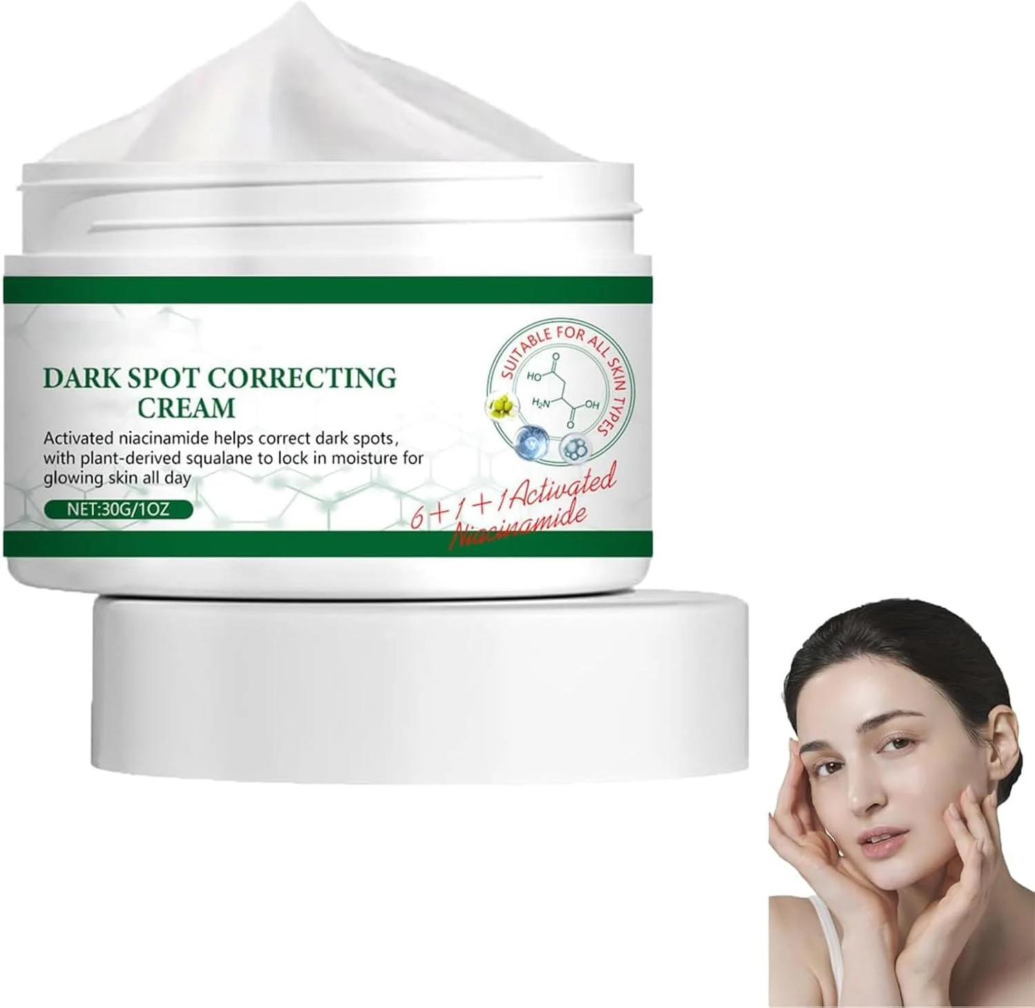 کرم روشن کننده و اصلاح کننده لکههای تیره، سرم نیاسینامید برای صورت، آبرسان و درخشان کننده، سرم برای مراقبت از پوست، کاهش خطوط ریز و لکها (1 عدد) کرم روشن کننده و اصلاح کننده لکههای تیره، سرم نیاسینامید برای صورت، آبرسان و درخشان کننده، سرم برای مراقبت از پوست، کاهش خطوط ریز و لکها (1 عدد)