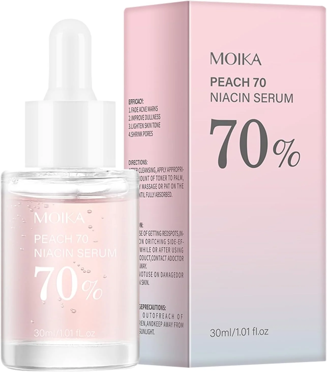 سرم نیاسینامید هلو 70، اسانس آبرسان سبک برای ظاهر منافذ و بافت پوست، سرم صورت 30 میلی لیتری برای مراقبت روزانه سرم نیاسینامید هلو 70، اسانس آبرسان سبک برای ظاهر منافذ و بافت پوست، سرم صورت 30 میلی لیتری برای مراقبت روزانه