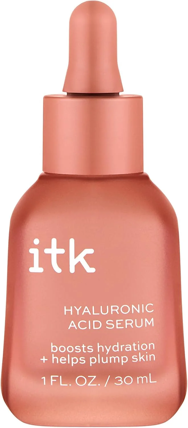 سرم هیالورونیک اسید ITK با نیاسینامید و اسکوالان - آبرسانی و پرکننده پوست صورت - سرم آبرسان عمیق پوست صورت مناسب پوست های حساس و خشک - وگان و بدون تست حیوانی، 30 میلی لیتر