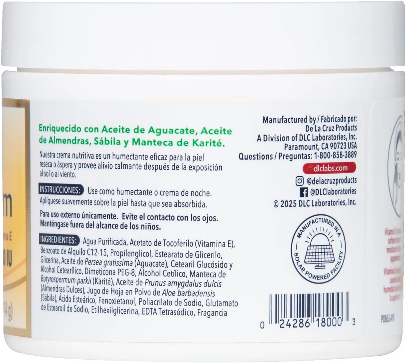 کرم ویتامین ای 10000 واحدی دِ لا کروز 113 گرم