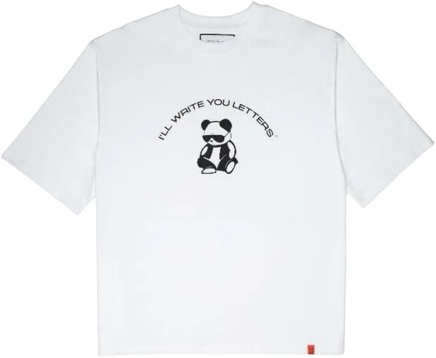 تی‌شرت سفید پاندا سایز بزرگ