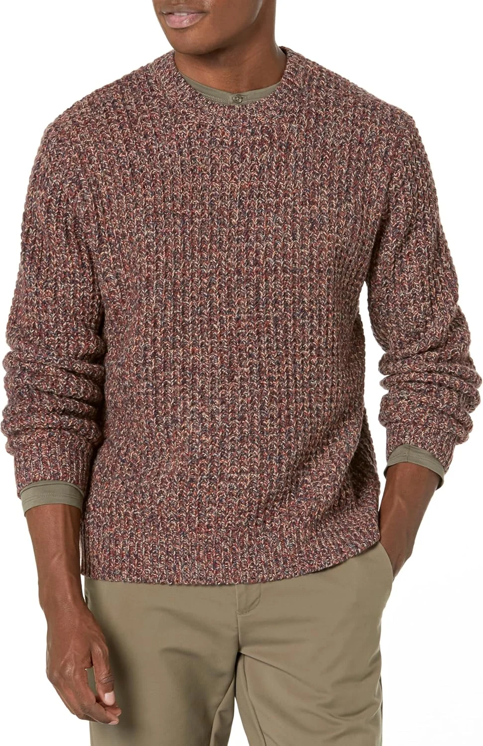 پلیور مردانه یقه گرد بافت وافل Vince