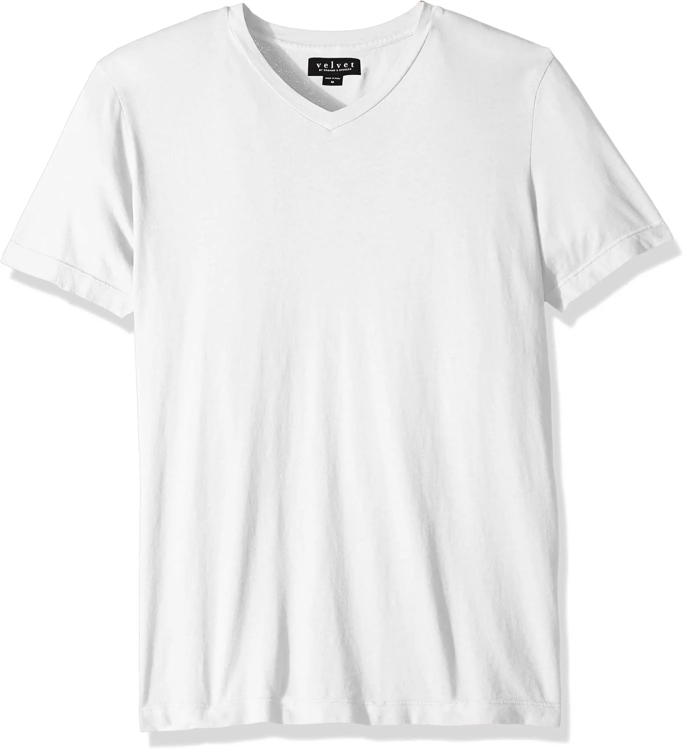 تی شرت نخی یقه هفت آستین کوتاه مردانه Velvet by Graham & Spencer مدل Samsen