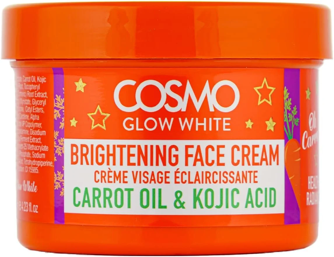 کرم روشن کننده صورت سی دی COSMO DESIGNS Glow White حجم 125 میلی لیتر | حاوی روغن هویج و کوجیک اسید | تسکین دهنده و مرطوب کننده | مراقبت از پوست | افزایش درخشش طبیعی پوست | مناسب برای آقایان و بانوان