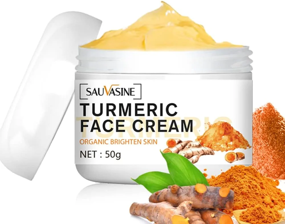 کرم صورت زردچوبه Lanthome برای مراقبت از پوست صورت، کرم ضد پیری روشن کننده، کرم مرطوب کننده صورت، ترمیم کننده پوست، کرم مرطوب کننده زردچوبه برای از بین بردن لکه های تیره، یکنواخت کننده رنگ پوست - 50 گرم