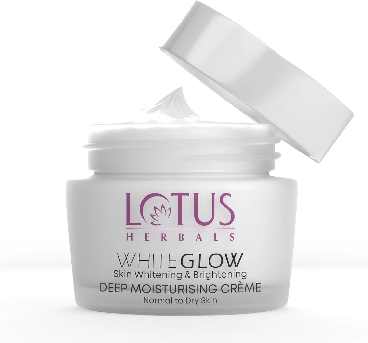 کرم مرطوب کننده عمقی لوتوس هربالز Whiteglow، SPF 20، کرم صورت برای پوست خشک، 60 گرم