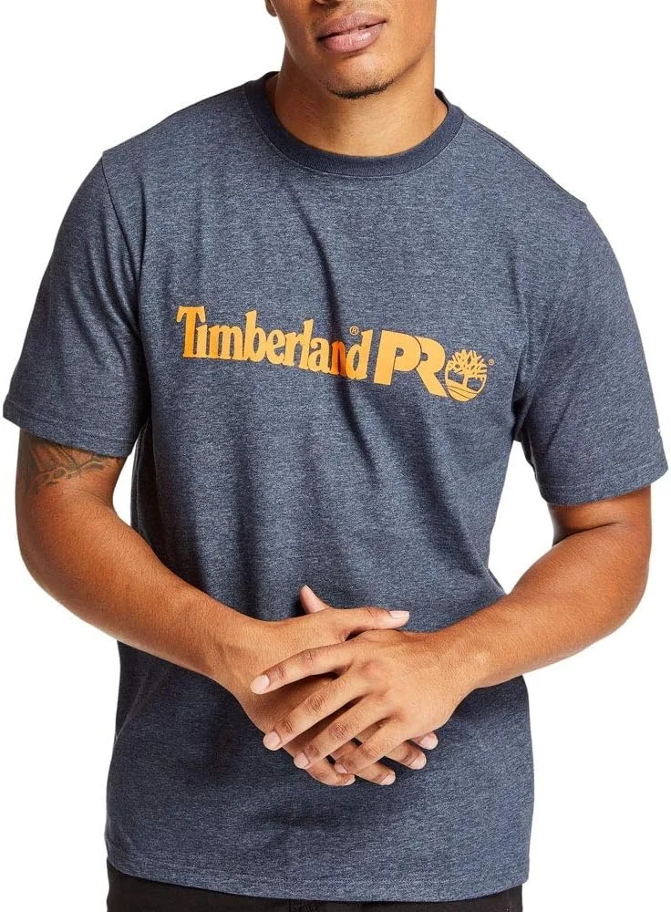 تی شرت آستین کوتاه مردانه Timberland PRO مدل Base Plate با لوگوی روی سینه