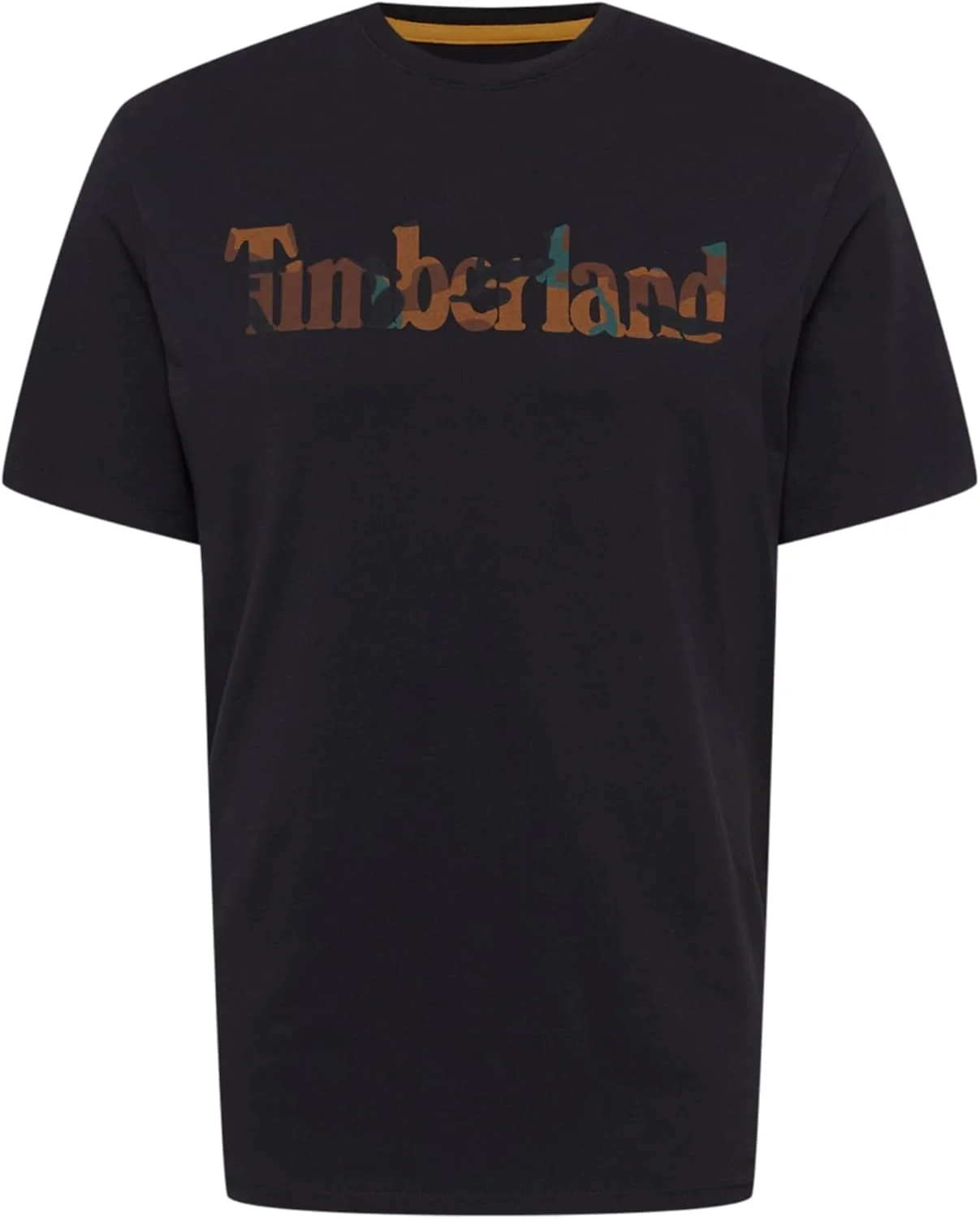 تی شرت آستین کوتاه مردانه Timberland با طرح استتار و لوگو