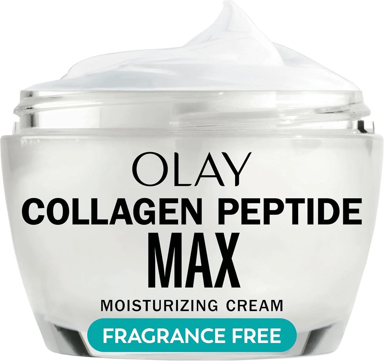 کرم مرطوب کننده صورت حاوی پپتید کلاژن Olay، کرم سفت کننده پوست برای زنان، بدون عطر، غیر چرب - آبرسان، ضد پیری، ضد چروک، صاف کننده خطوط ریز، سفت کننده پوست - نیاسینامید، 50 میلی لیتر