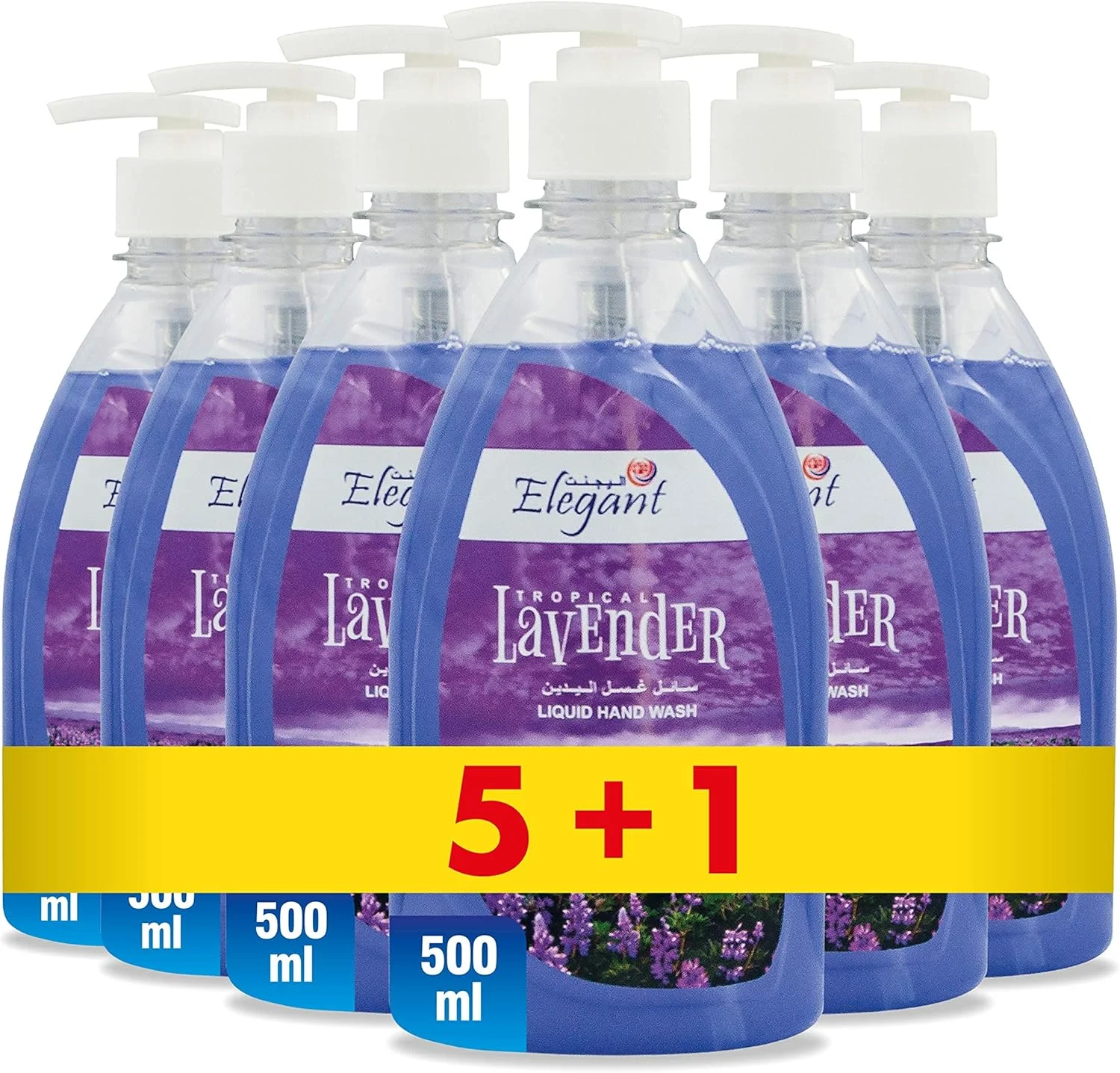 مایع دستشویی لوندر دوست داشتنی و خوشبو – 500 میلی لیتر – بسته 6 عددی – محافظت موثر در برابر میکروب، بهداشتی – مایع دستشویی اصلی، مراقبت ملایم و موثر از پوست را ارائه می دهد – معطر و نرم کننده پوست