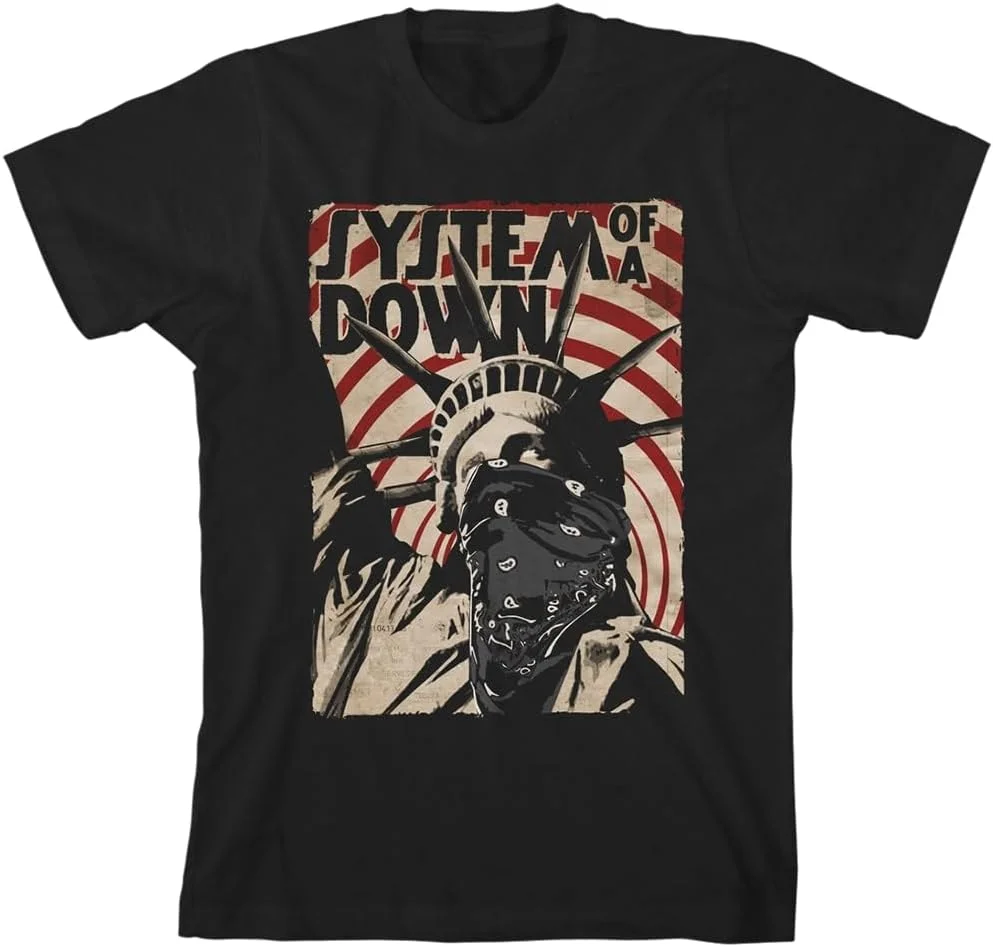 تی‌شرت آستین کوتاه طرح System of a Down مناسب آقایان و بانوان