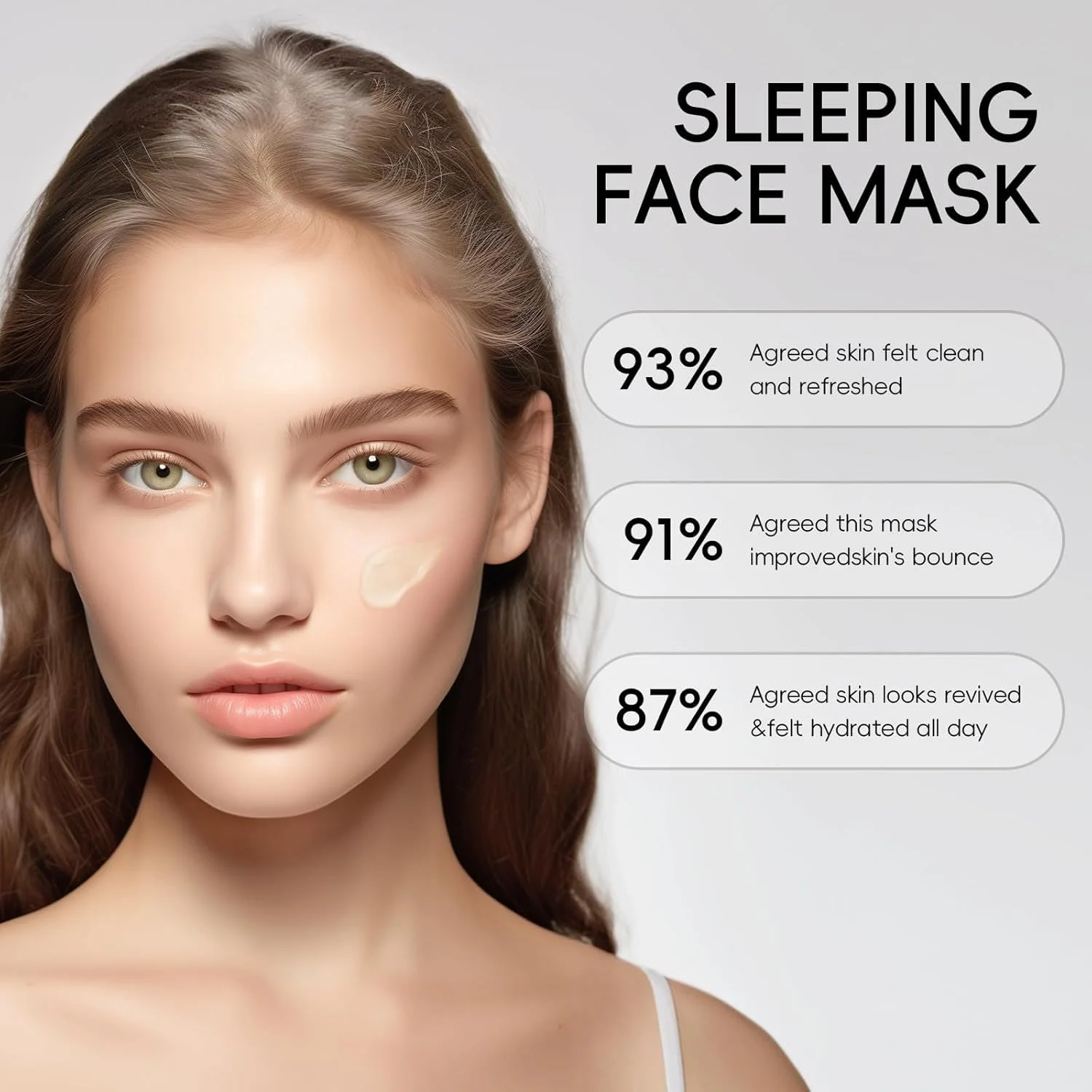 مجموعه 15 عددی ماسک صورت شبانه، ماسک پارچه ای مرطوب کننده صورت کره ای، مرطوب کننده، روشن کننده، ضد چروک، آبرسان، تسکین دهنده، ترمیم کننده، روشن کننده و سفت کننده پوست برای انواع پوست