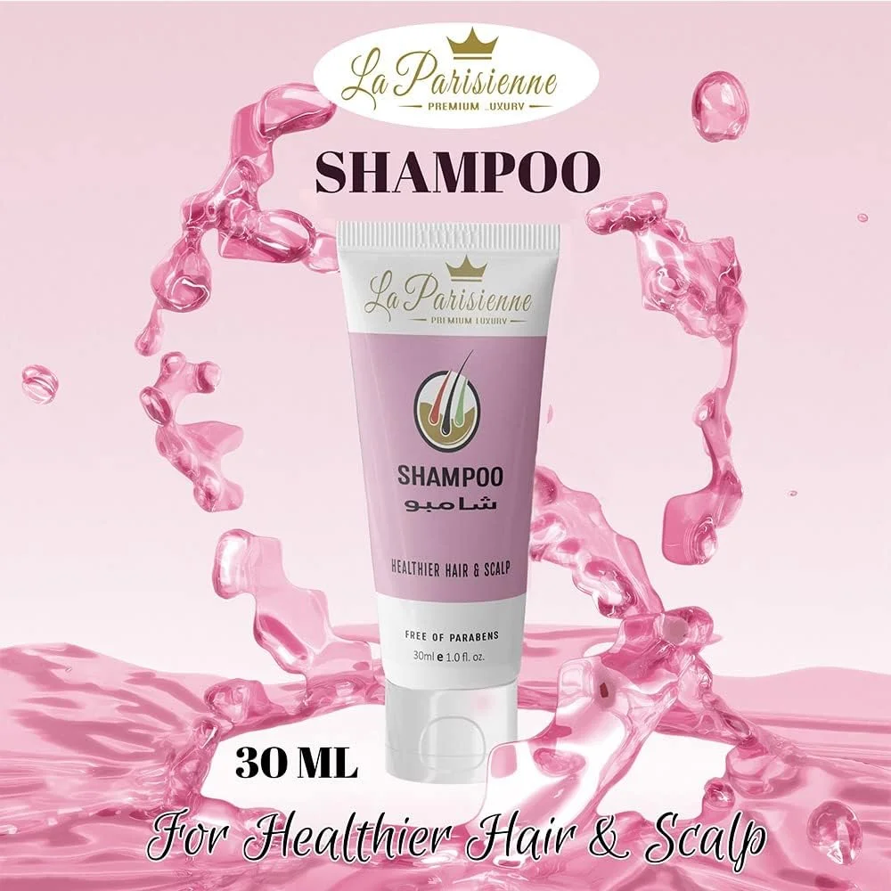 جعبه طلایی لوکس مسافرتی پریمیوم La Parisienne، بسته 5 عددی 30 میلی لیتری (شامپو، نرم کننده، ژل دوش، لوسیون بدن و ضدعفونی کننده دست) مناسب انواع پوست | هدیه ای مناسب برای همه مناسبت ها.