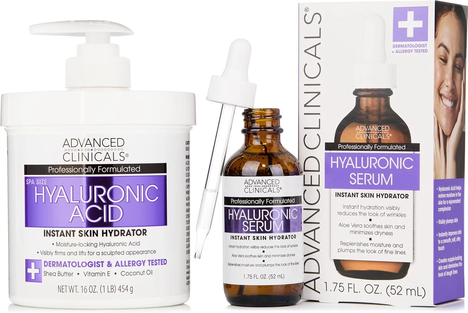 ست مراقبت پوست کرم اسید هیالورونیک و سرم اسید هیالورونیک ادونسد کلینیکالز! آبرسانی فوری برای صورت و بدن، هدف قرار دادن چین و چروک و خطوط ریز، سایز بزرگ کرم ۴۷۳ میلی لیتر و سرم ۵۲ میلی لیتر ست مراقبت پوست کرم اسید هیالورونیک و سرم اسید هیالورونیک ادونسد کلینیکالز! آبرسانی فوری برای صورت و بدن، هدف قرار دادن چین و چروک و خطوط ریز، سایز بزرگ کرم ۴۷۳ میلی لیتر و سرم ۵۲ میلی لیتر