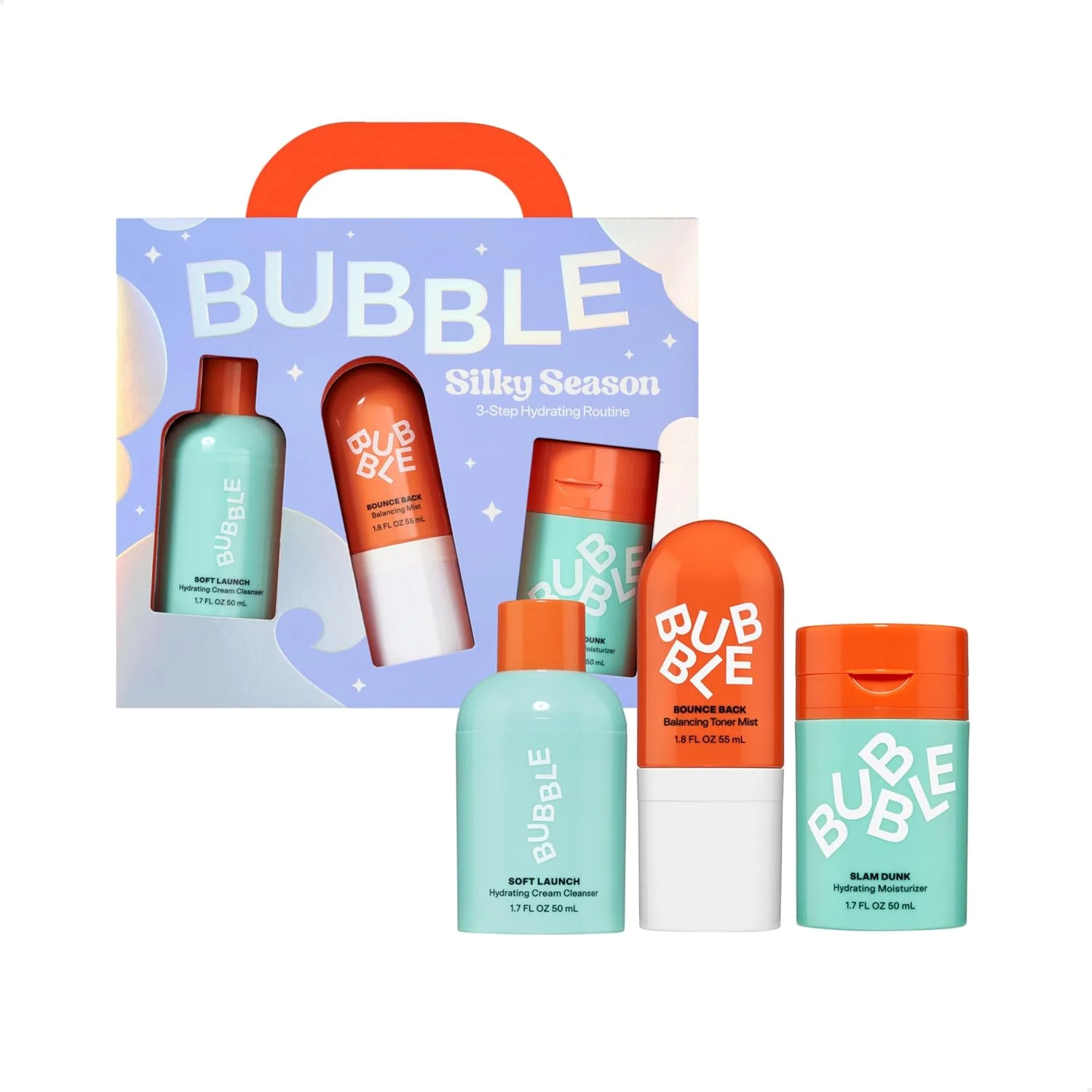 مجموعه روتین آبرسان 3 مرحله ای فصل ابریشمی Bubble Skincare (3 عدد)