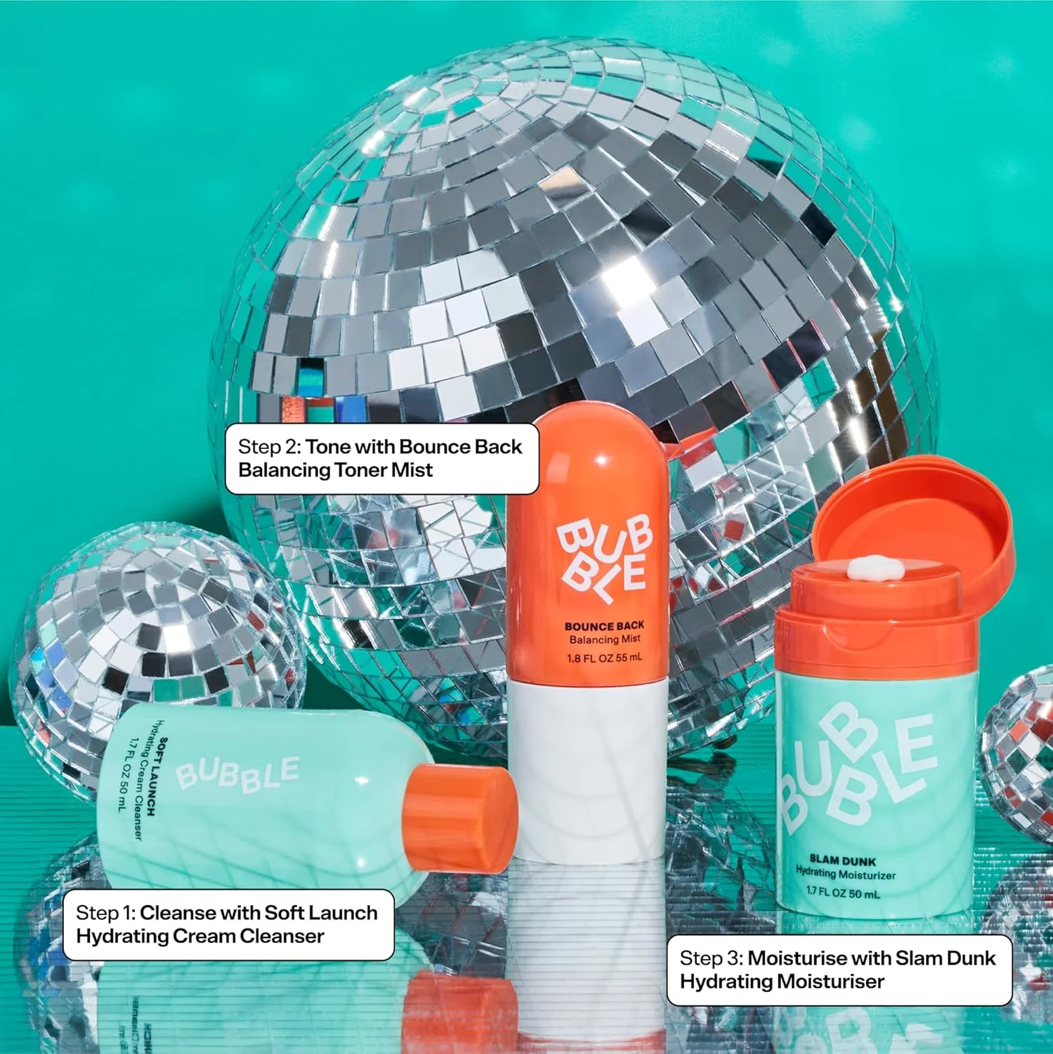مجموعه روتین آبرسان 3 مرحله ای فصل ابریشمی Bubble Skincare (3 عدد)